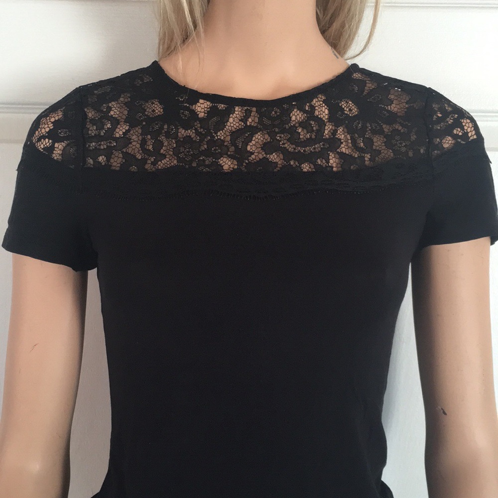 Adorable H&M Black Short Sleeve Tee Shirt